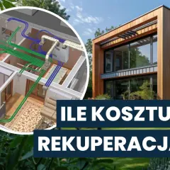 Nowoczesny dom i schemat instalacji wentylacyjnej. Ile kosztuje rekuperacja?