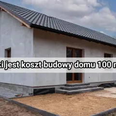 Nowy dom w stanie surowym, z pytaniem "Jaki jest koszt budowy domu 100 m²?".