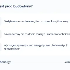 Prąd budowlany: dedykowane źródło energii na budowę, zasilające maszyny i zaplecze techniczne. Niezbędny dla inwestycji komercyjnych.