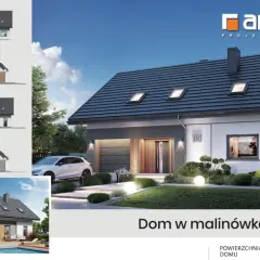 Projekt domu "Dom w Malinówkach 23 (G)" w stanie surowym otwartym. Cena za m2 robocizny do ustalenia. Powierzchnia 120,05 m².