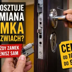 Ile kosztuje wymiana zamka w drzwiach? Zobacz ceny od 100 do 900 zł. Nie każdy zamek wymienisz sam.