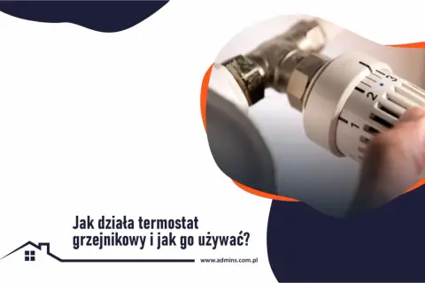 Dłoń reguluje termostat grzejnikowy, pokazując, jak działa i jak go używać, by oszczędzać energię.
