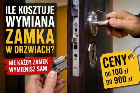 Ile kosztuje wymiana zamka w drzwiach? Zobacz ceny od 100 do 900 zł. Nie każdy zamek wymienisz sam.