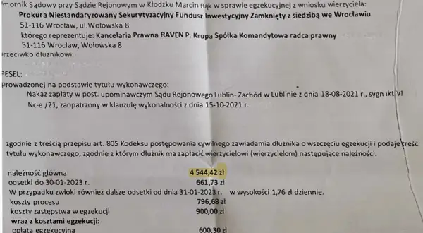 Od jakiej kwoty komornik może zająć mieszkanie? Sprawdź, zanim będzie za późno
