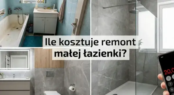 Przed i po remoncie małej łazienki 5m2. Sprawdź koszt robocizny i materiałów.
