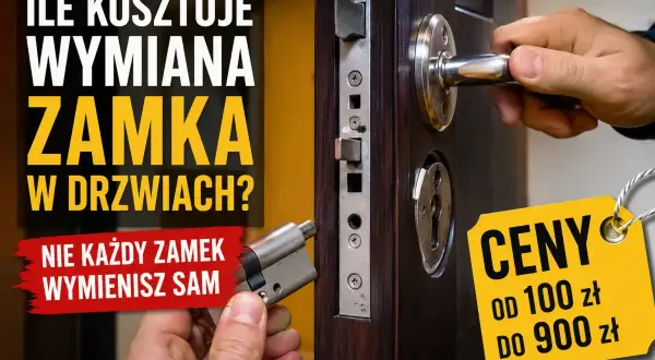 Ile kosztuje wymiana zamka w drzwiach? Zobacz ceny od 100 do 900 zł. Nie każdy zamek wymienisz sam.