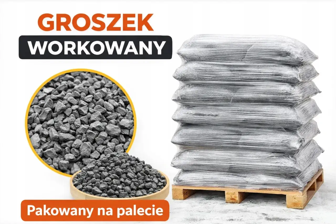 Groszek workowany na palecie. Sprawdź nasz pgg cennik i zamów wysokiej jakości węgiel.