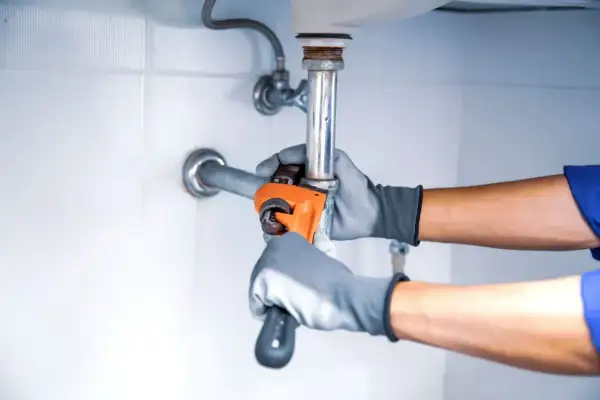 Hydraulik dokręca rurę pod zlewem. Sprawdź punkt hydrauliczny cena robocizny.